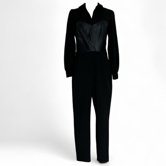 Chic Black Long Sleeve Jumpsuit - Picture 1 of 6